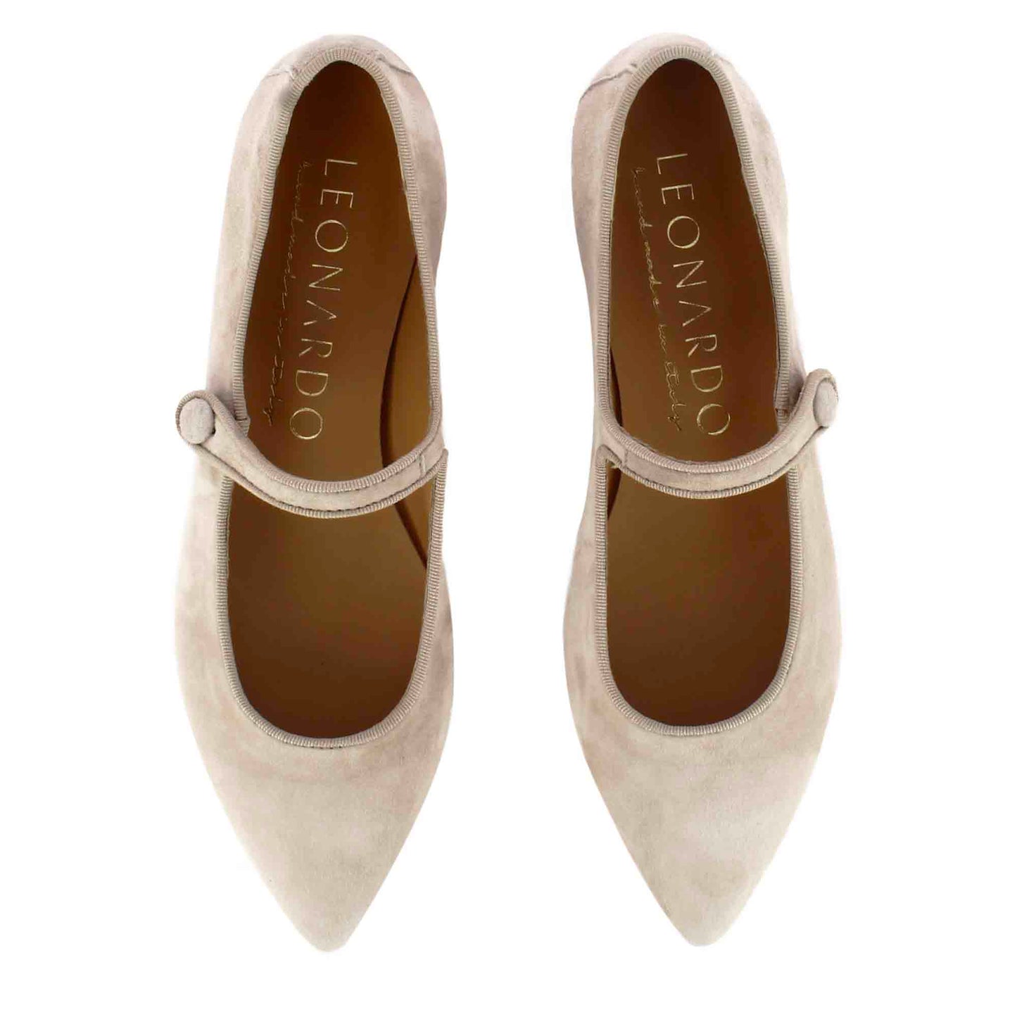 Women's Mary Jane Suede Ballet Flat with Strap