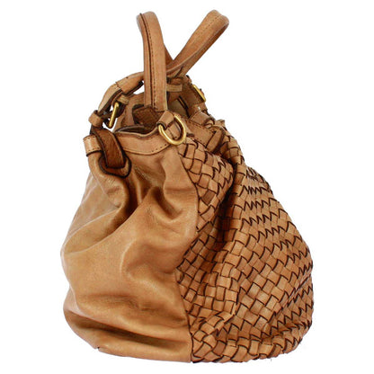 Petrarca women's bag handmade in woven leather