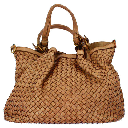 Petrarca women's bag handmade in woven leather