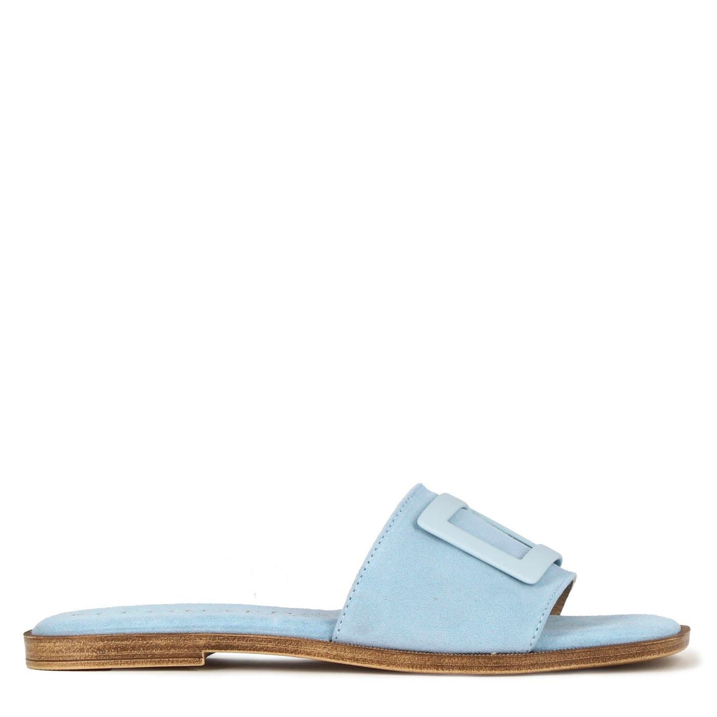 Women's suede slippers with band