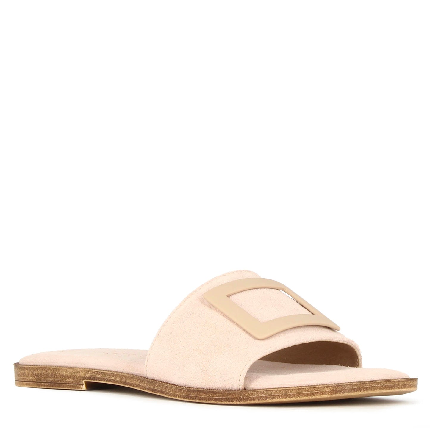 Women's suede slippers with band
