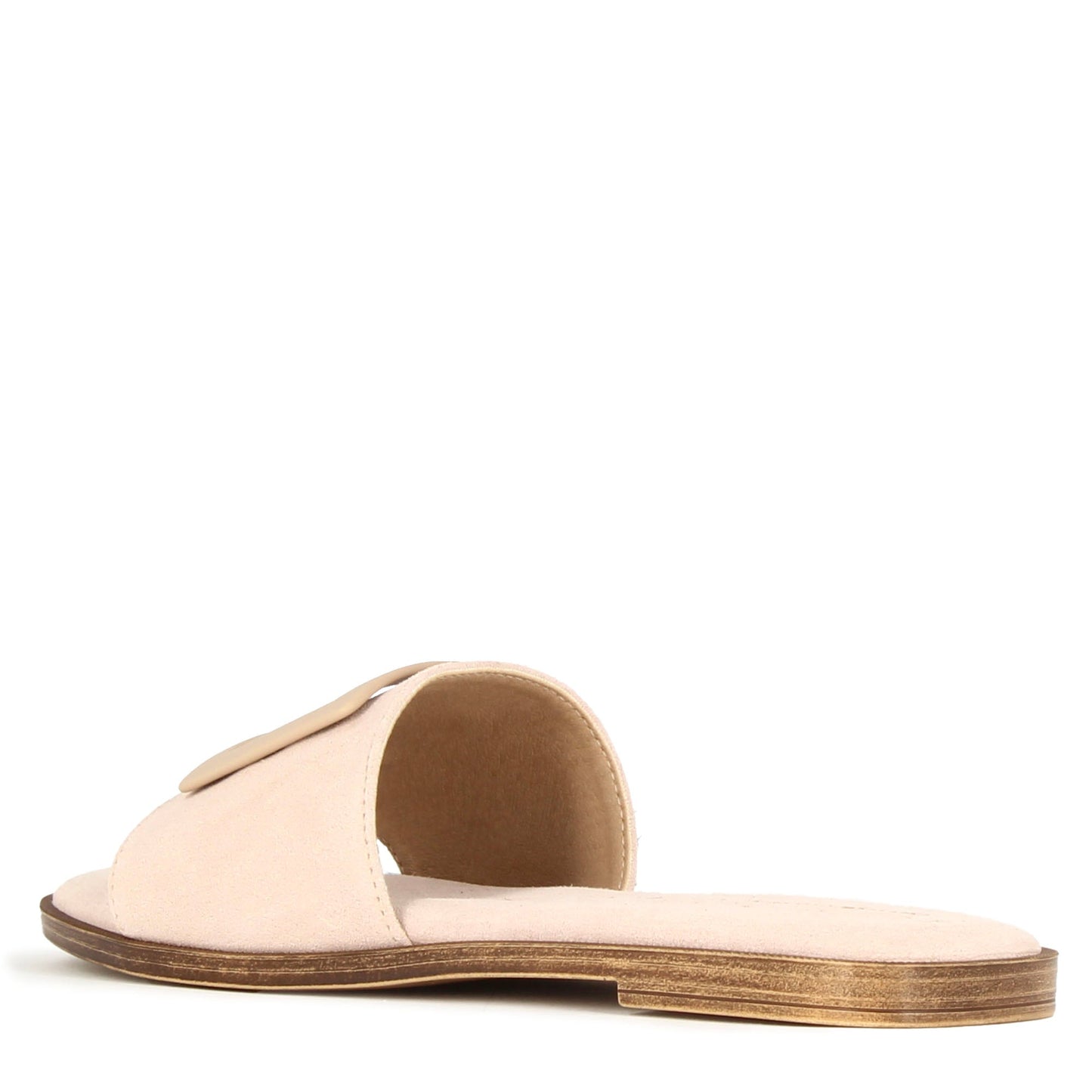 Women's suede slippers with band
