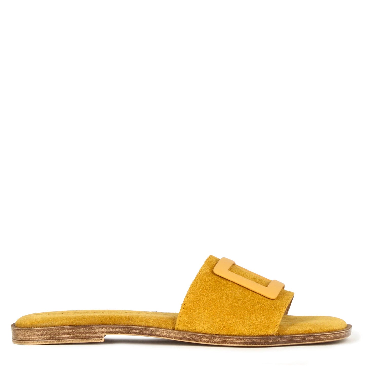 Women's suede slippers with band