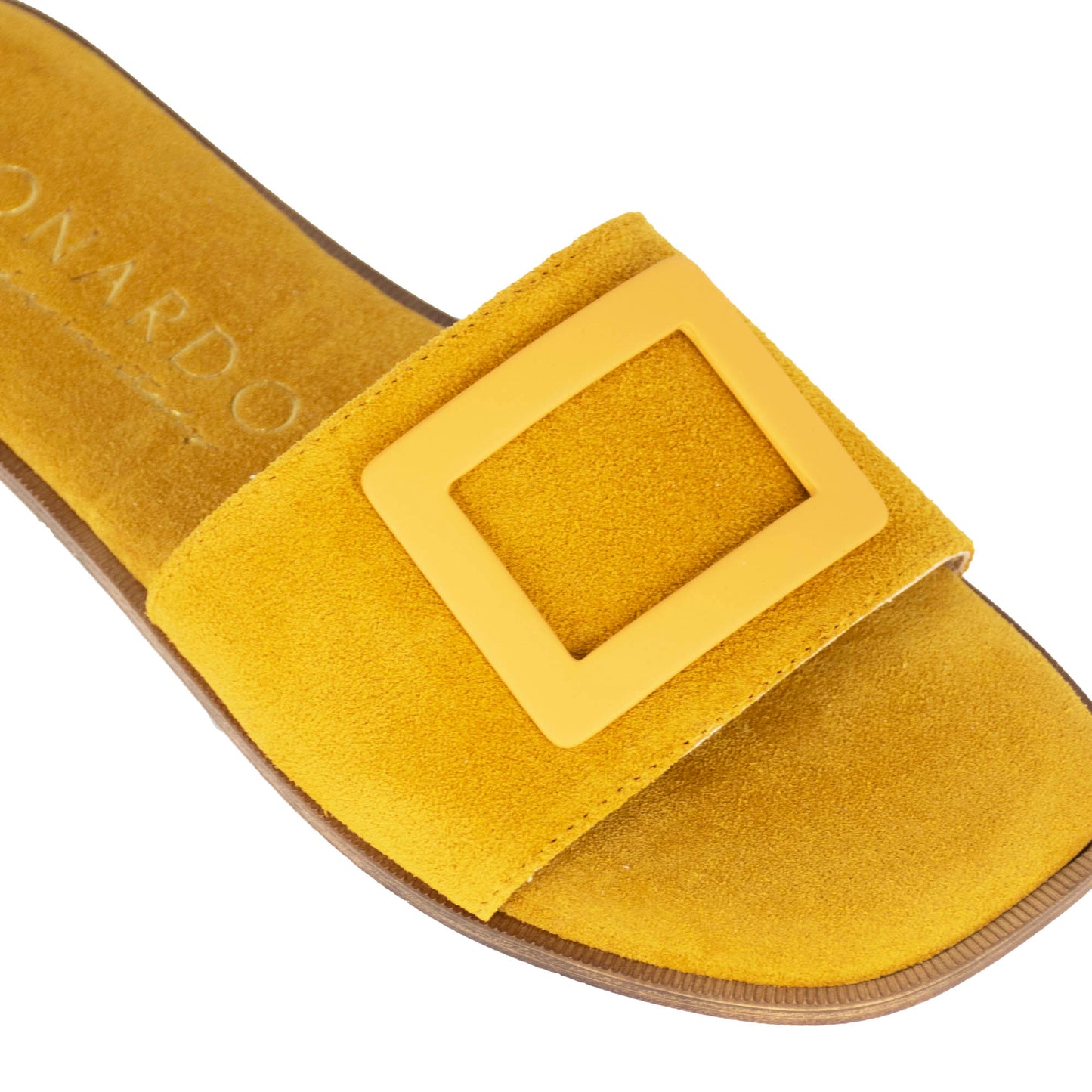 Women's suede slippers with band