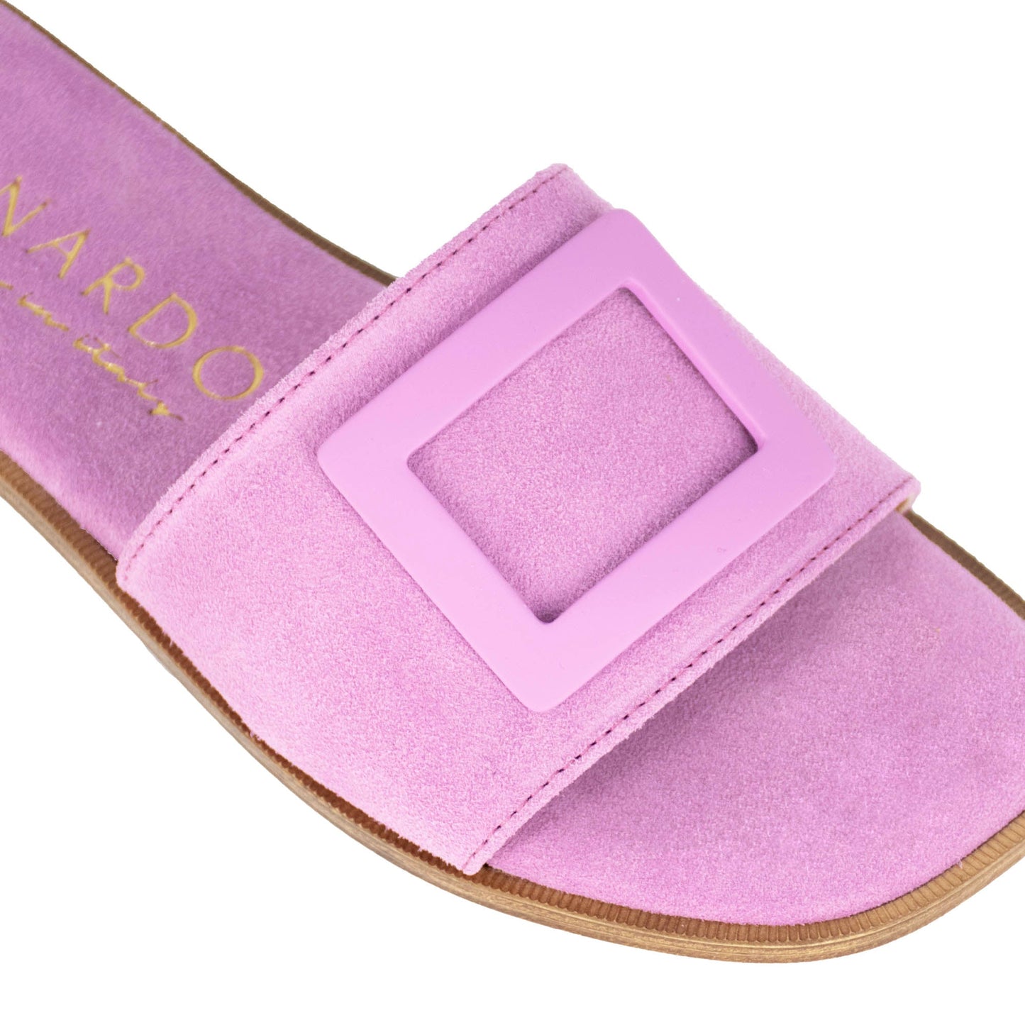 Women's suede slippers with band