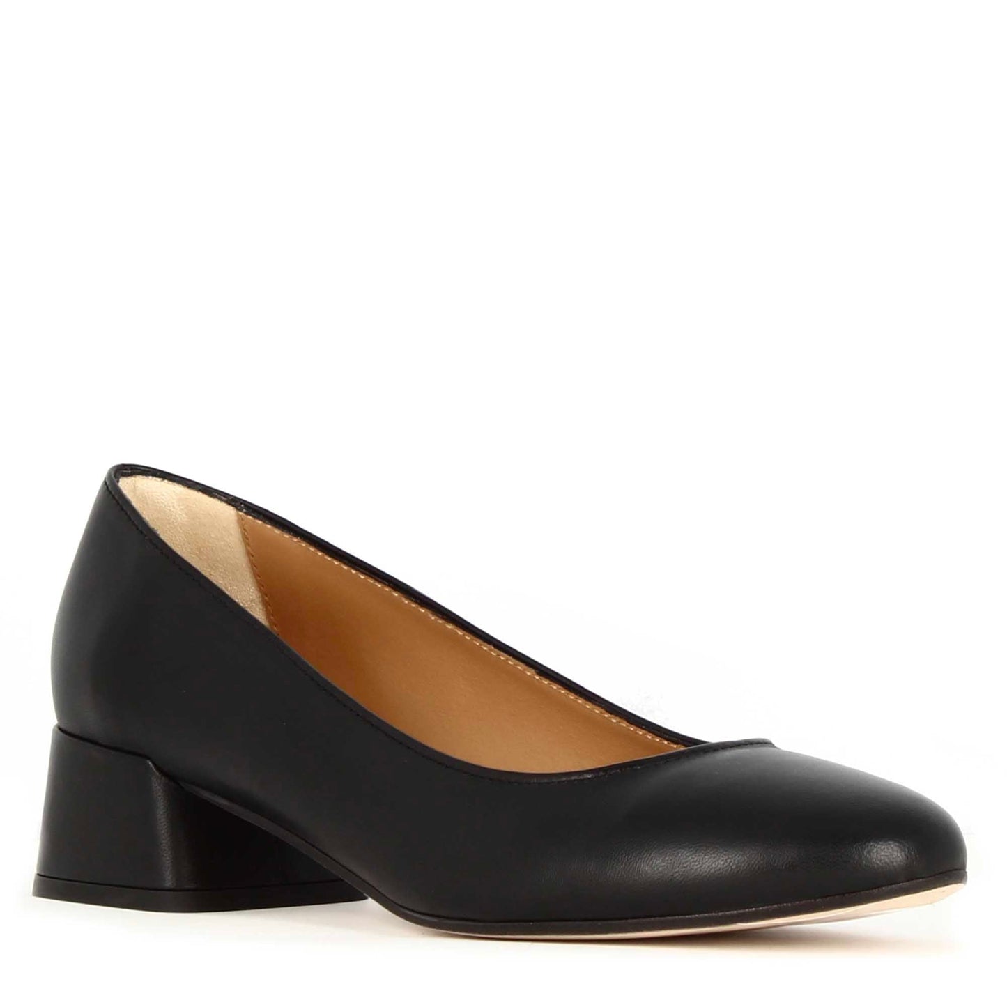 Classic women's décolleté in smooth leather