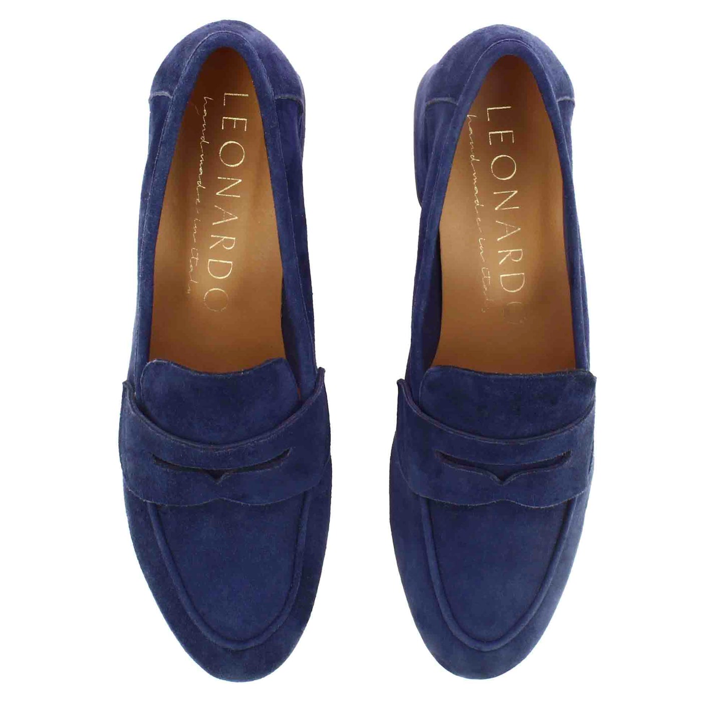 Décolleté college da donna in pelle scamosciata