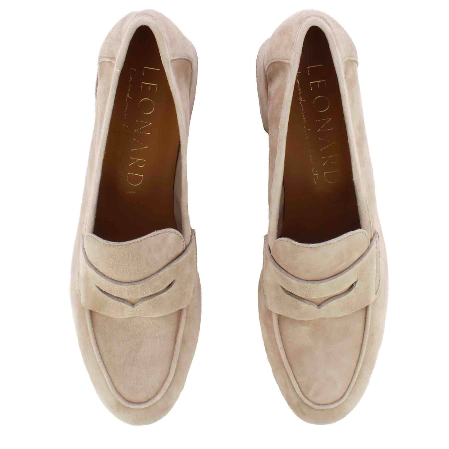 Décolleté college da donna in pelle scamosciata