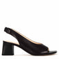 Women's Square Toe Leather Slingback Sandal