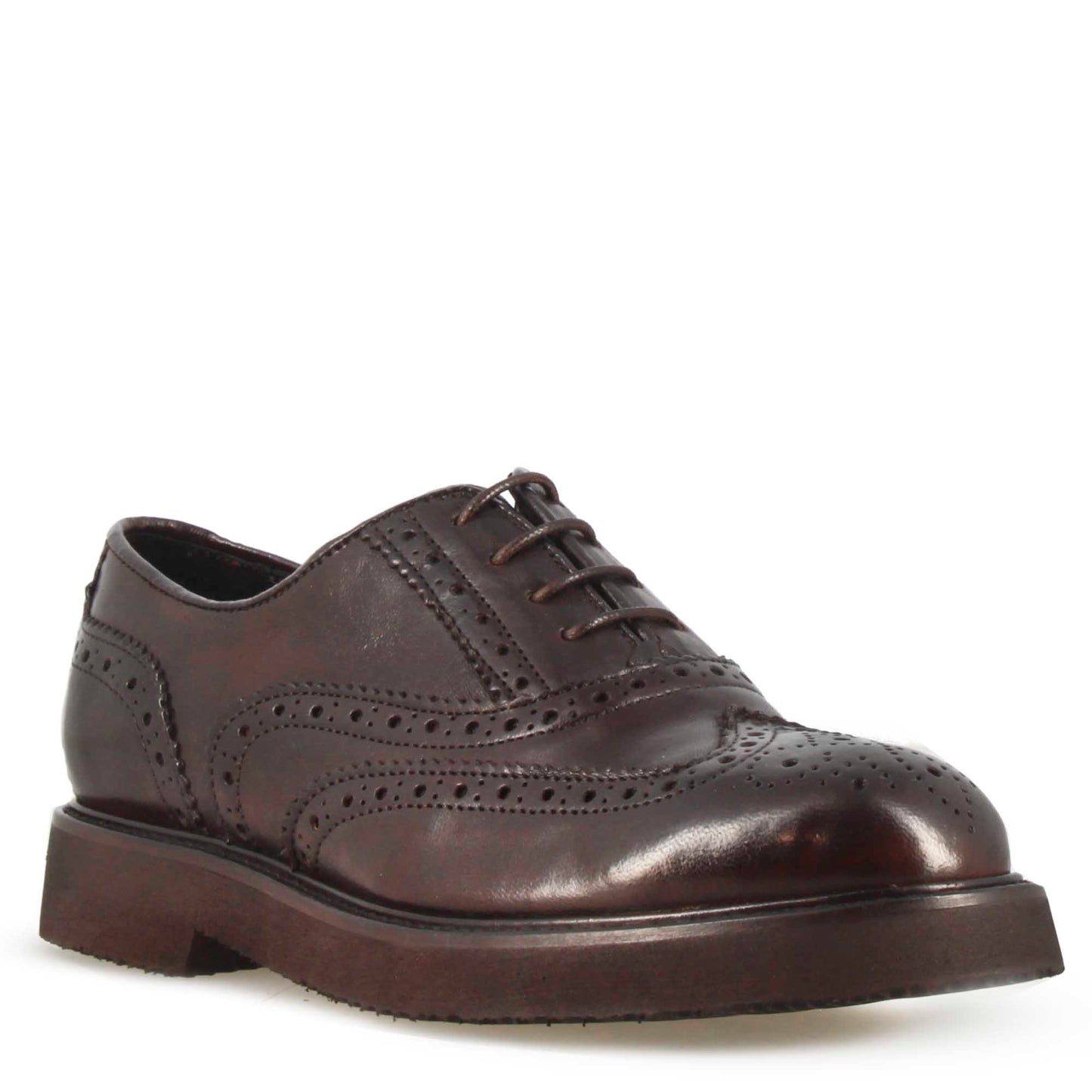 Women's leather brogue oxford