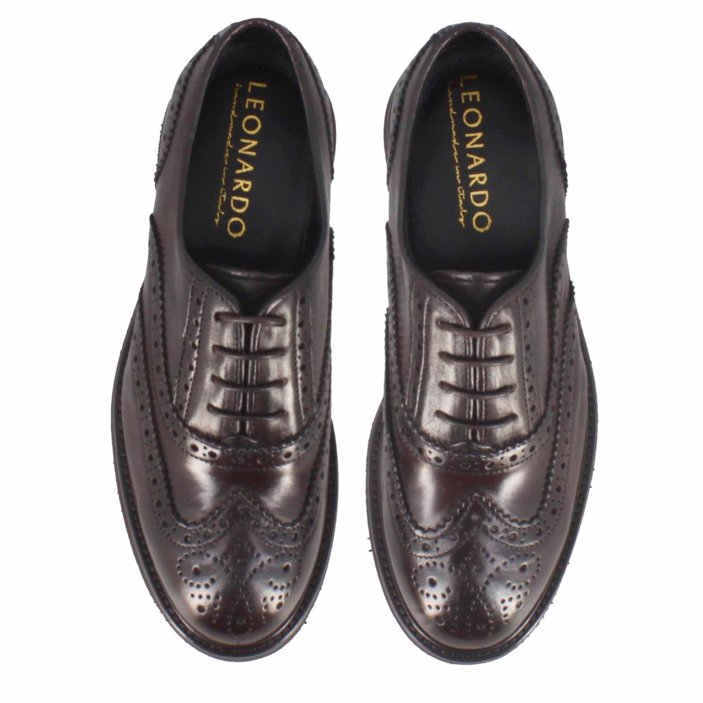 Women's leather brogue oxford