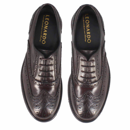 Women's leather brogue oxford