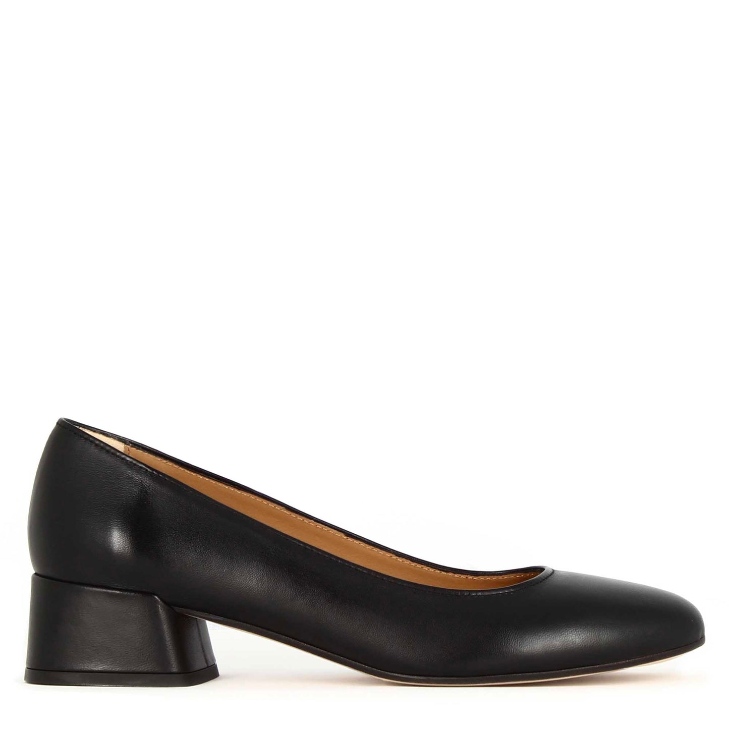 Classic women's décolleté in smooth leather