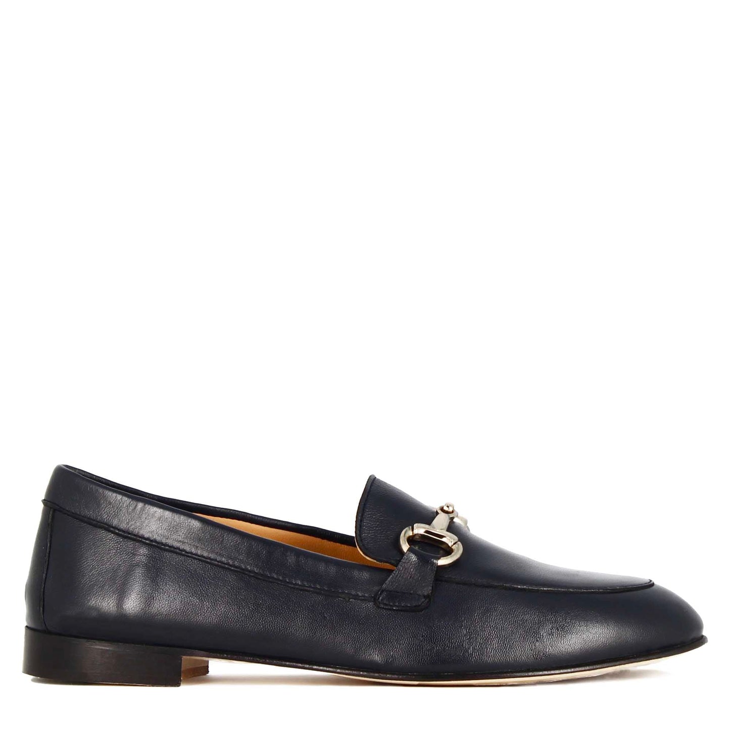Mocassino classico da donna con morsetto in pelle