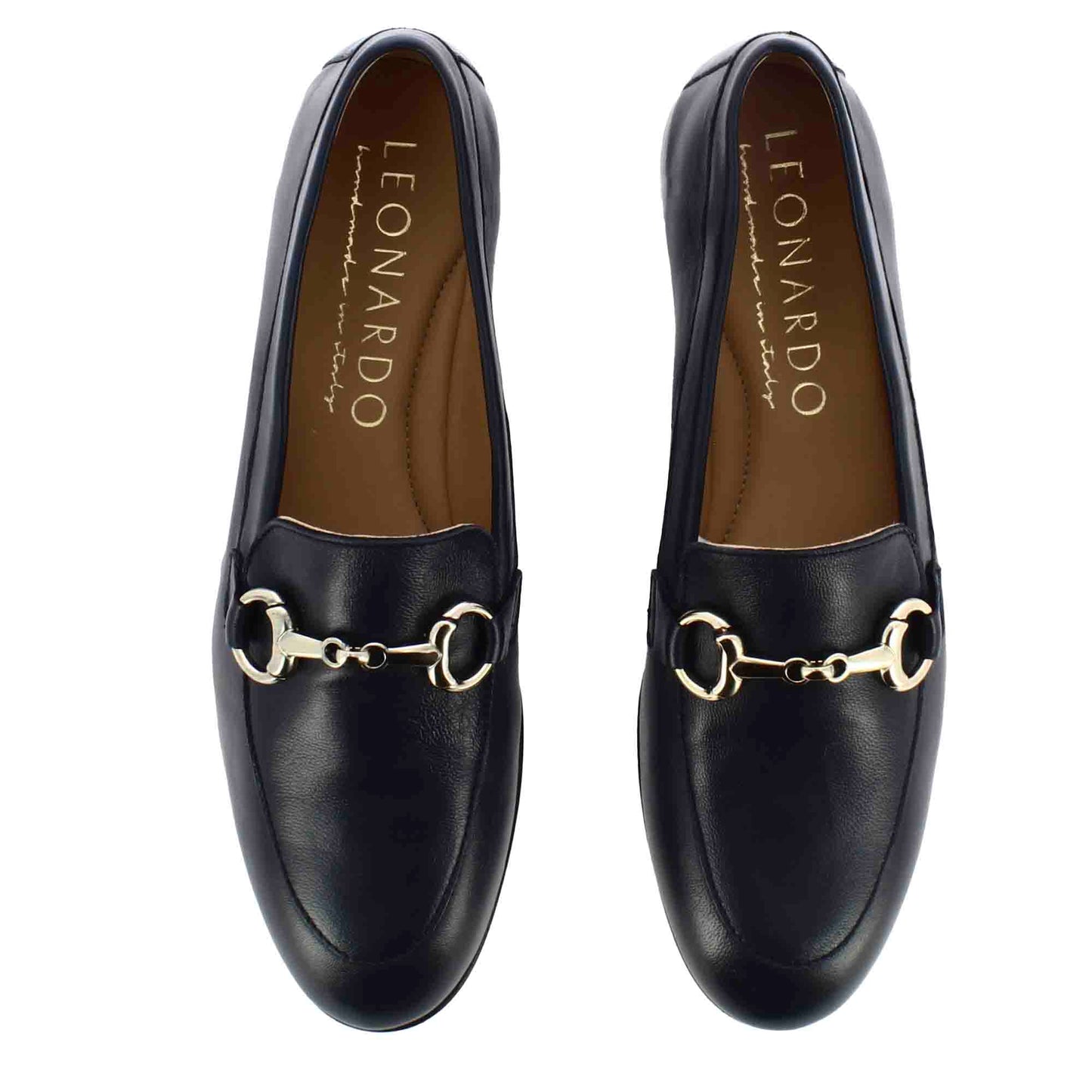 Mocassino classico da donna con morsetto in pelle