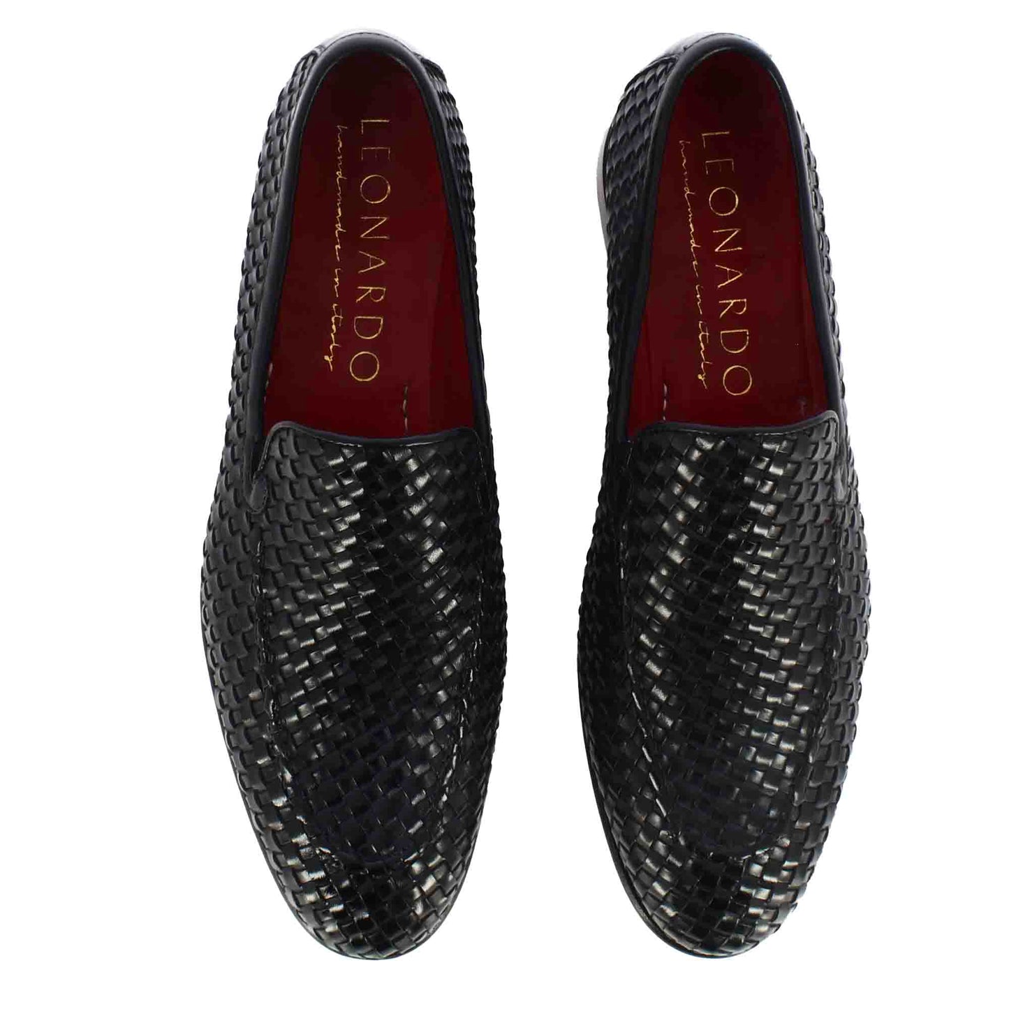 Men's Classic Moccasin in Woven Leather