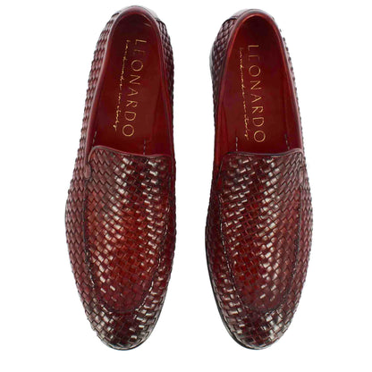 Men's Classic Moccasin in Woven Leather