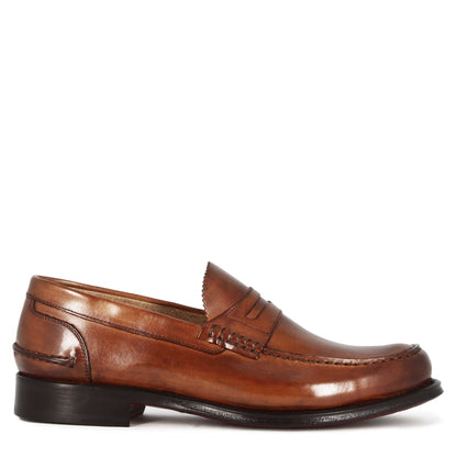 Men's Leather Snapdragon College Moccasin