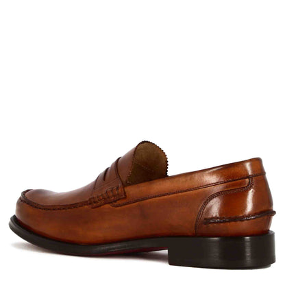 Men's Leather Snapdragon College Moccasin