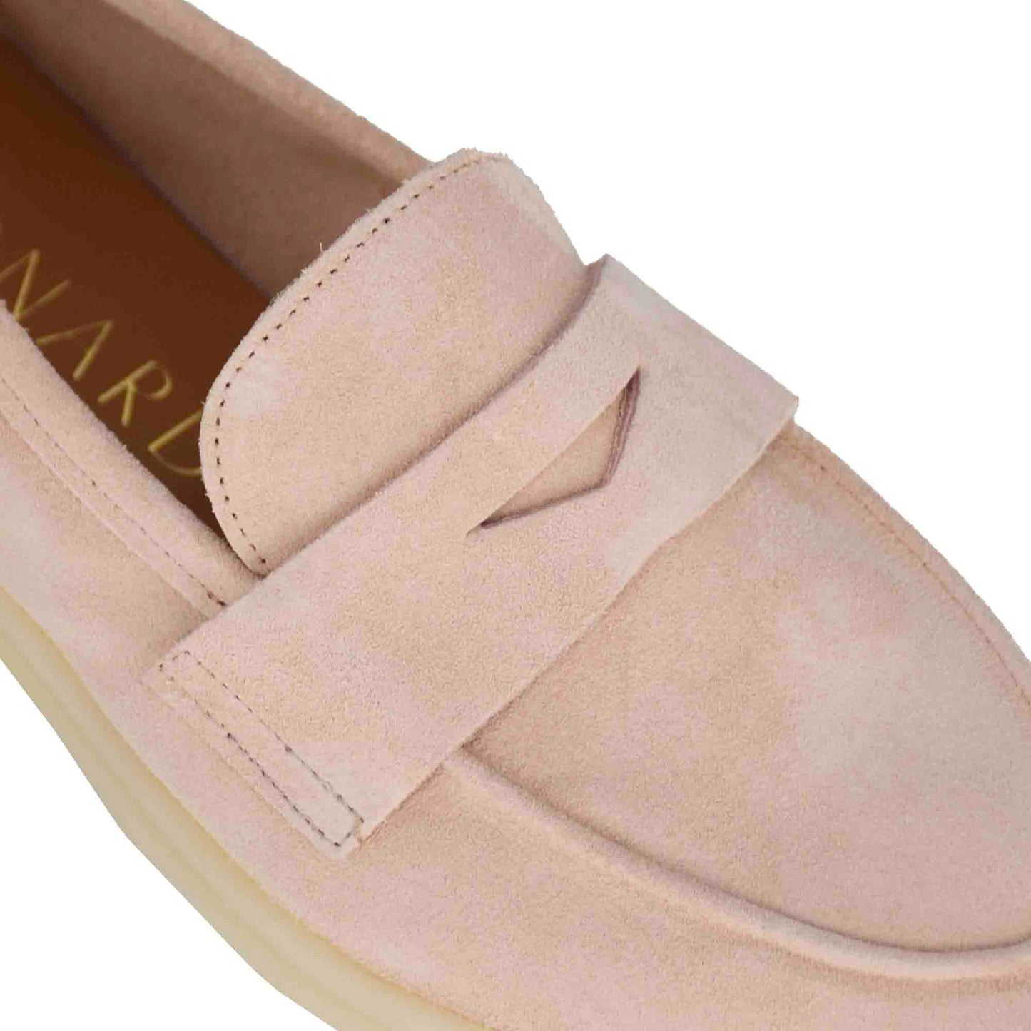 Mocassino barca da donna classico in pelle scamosciata