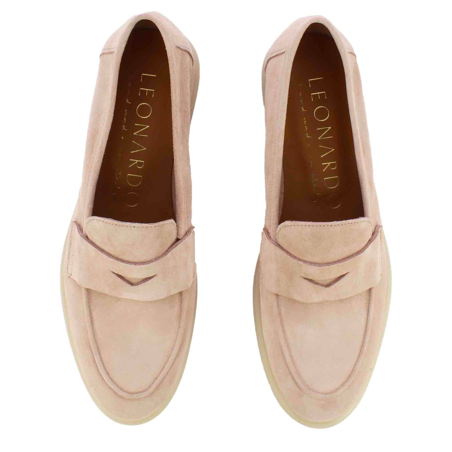 Mocassino barca da donna classico in pelle scamosciata