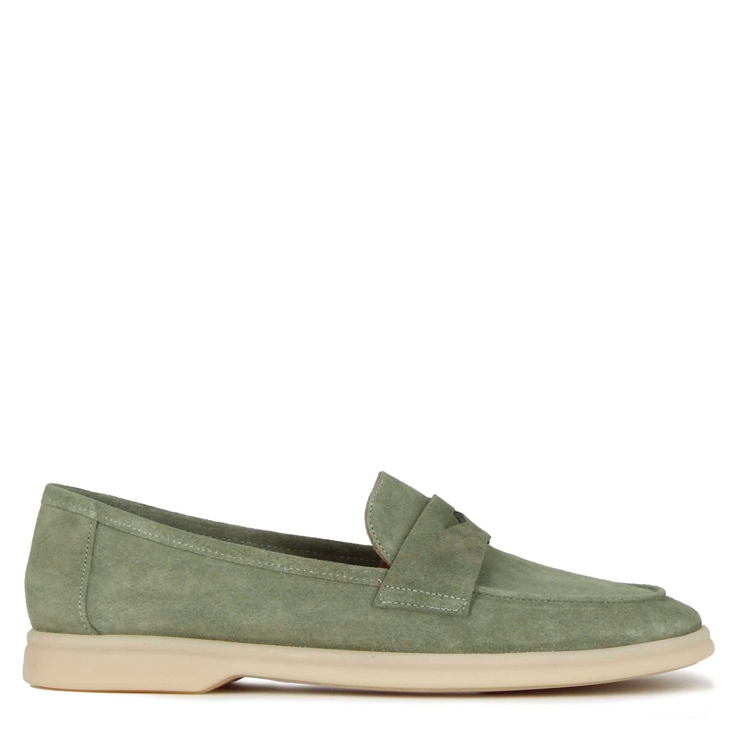 Mocassino barca da donna classico in pelle scamosciata