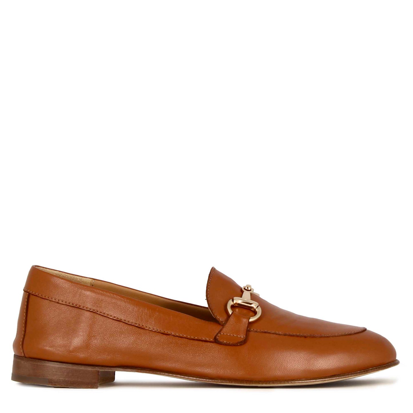 Mocassino classico da donna con morsetto in pelle