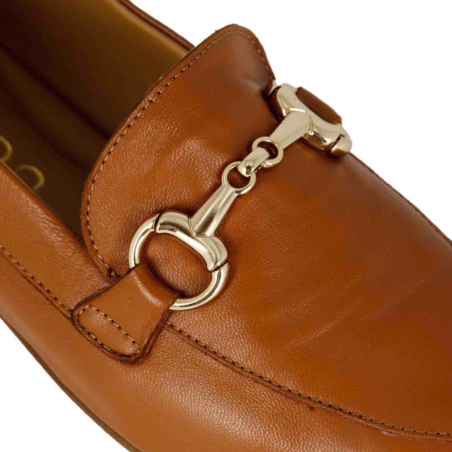Mocassino classico da donna con morsetto in pelle