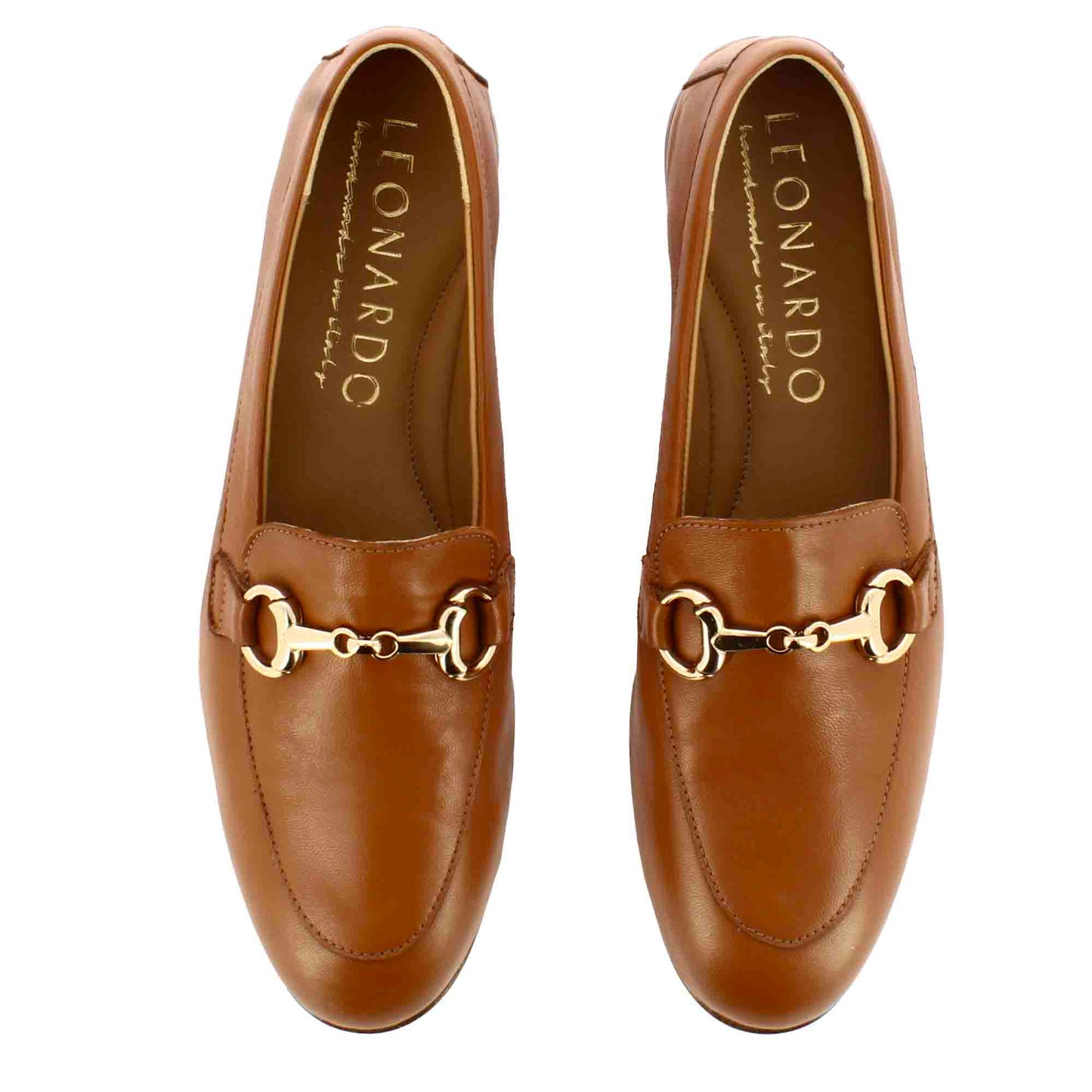 Mocassino classico da donna con morsetto in pelle