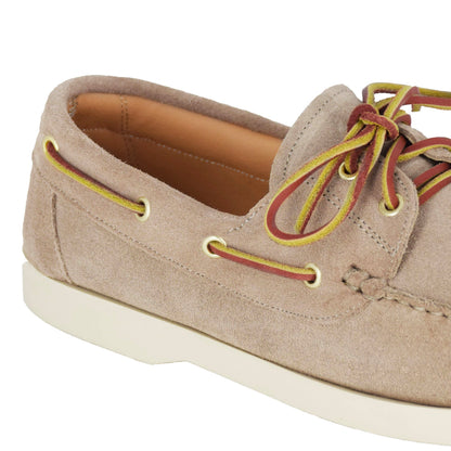 Mocassino da barca da uomo in camoscio