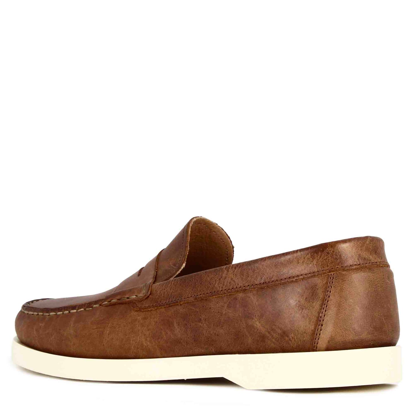 Mocassino da uomo casual da barca in pelle