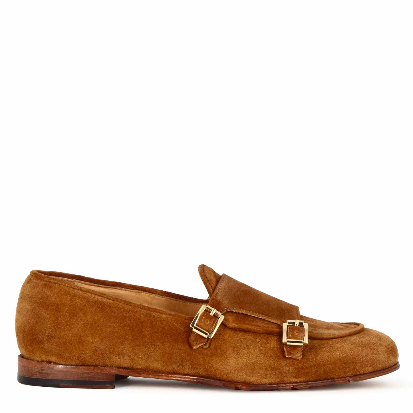 Men's Suede Double Buckle Loafer