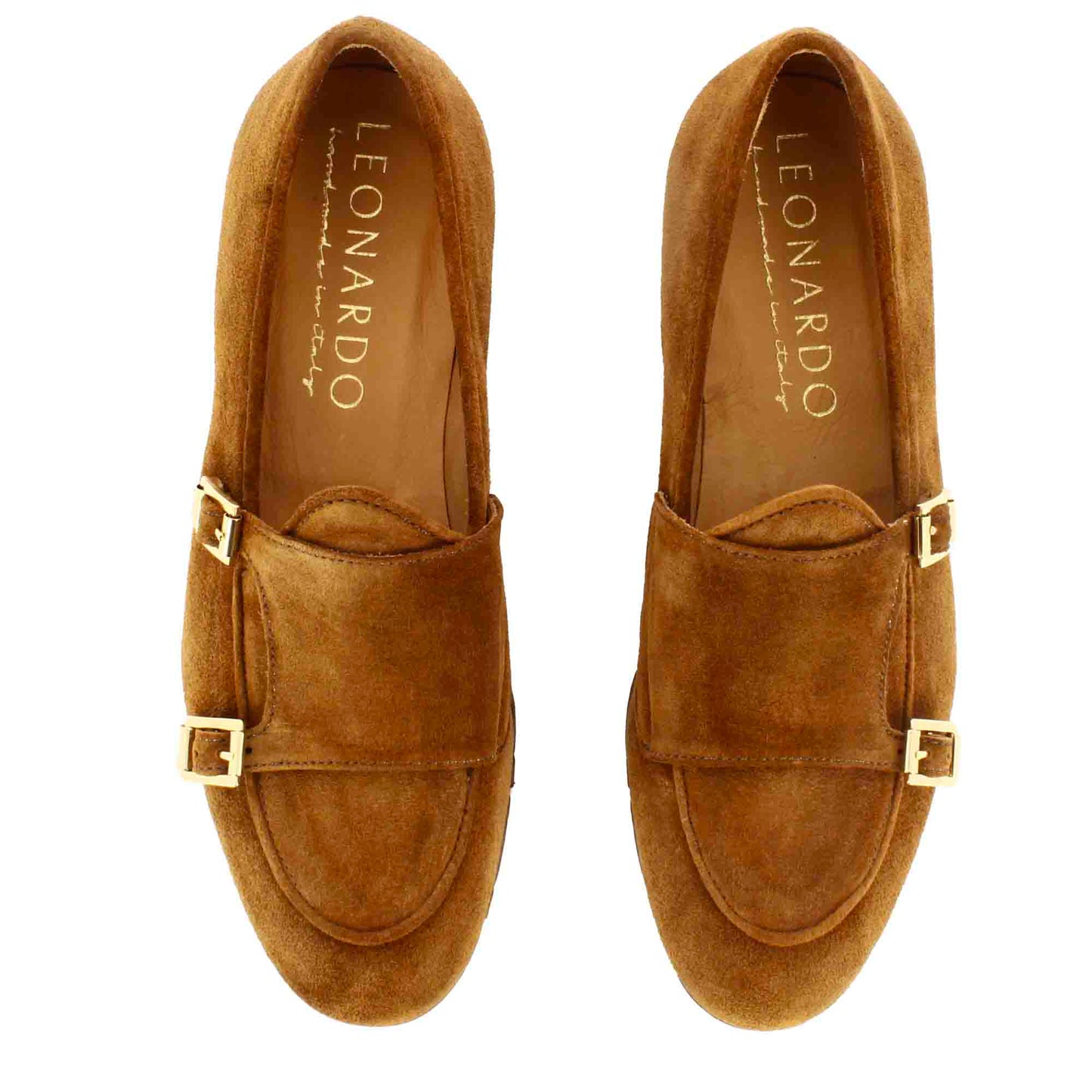 Men's Suede Double Buckle Loafer