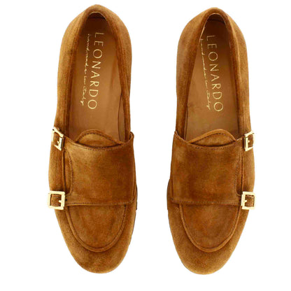 Men's Suede Double Buckle Loafer