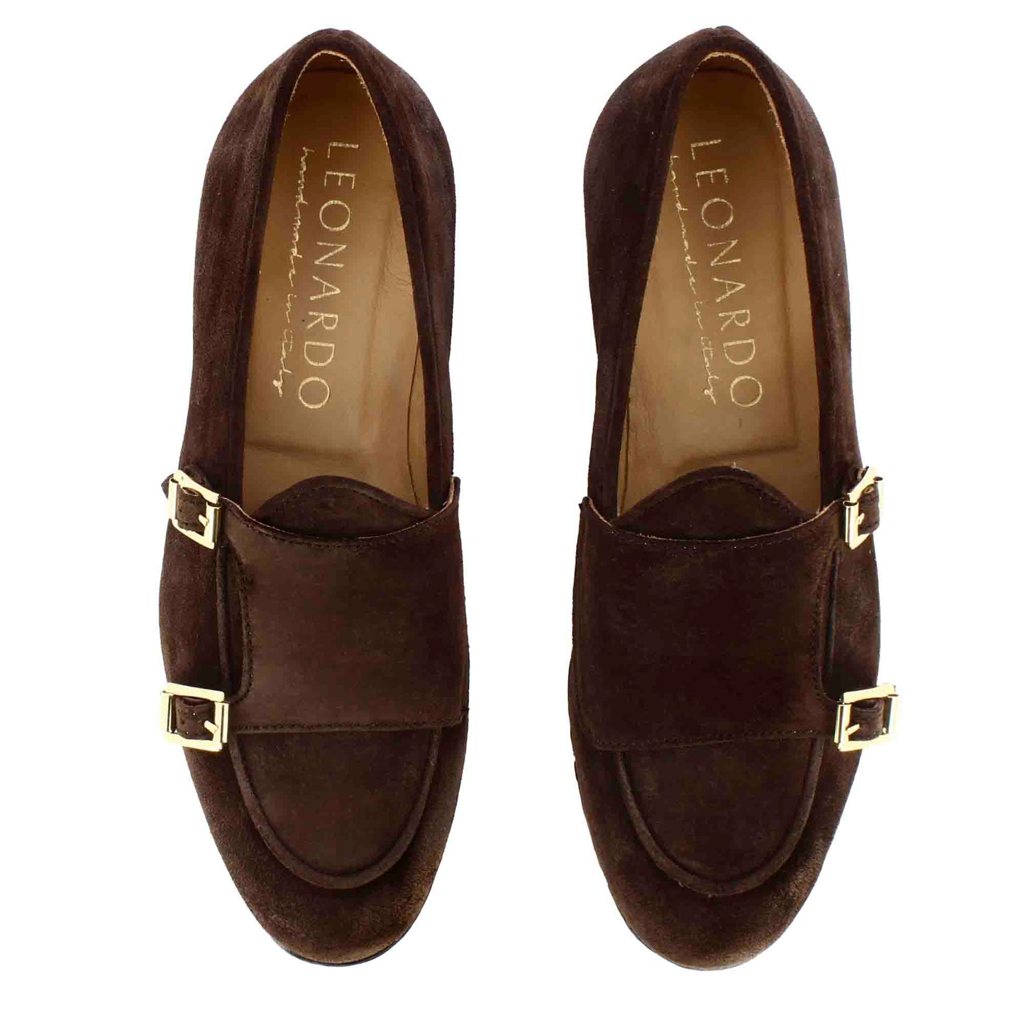 Men's Suede Double Buckle Loafer