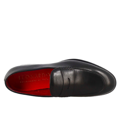 Elegant men's loafer in grain leather