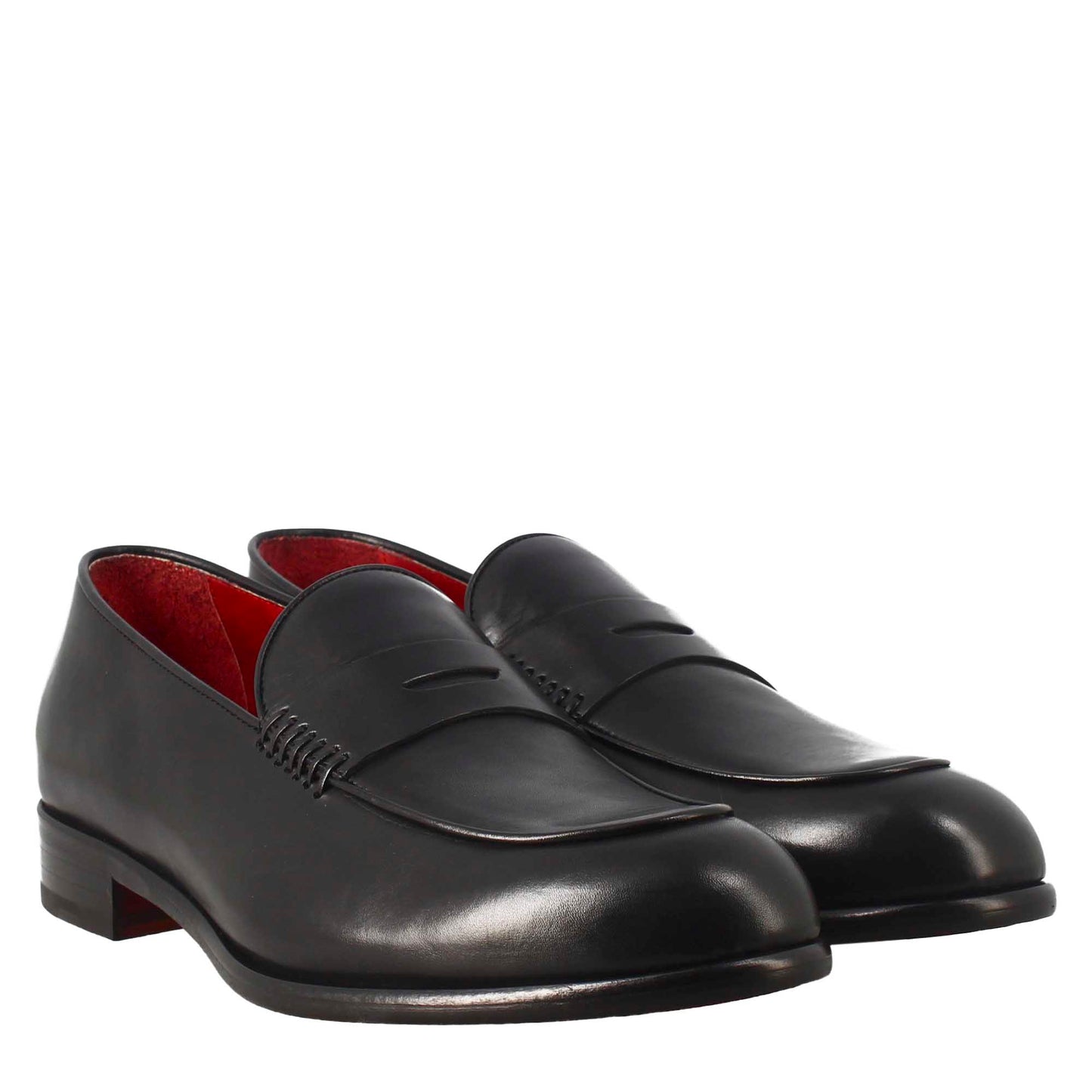 Elegant men's loafer in grain leather