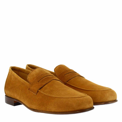 Men's unlined moccasin in soft suede