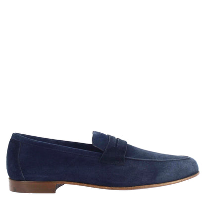 Men's unlined moccasin in soft suede