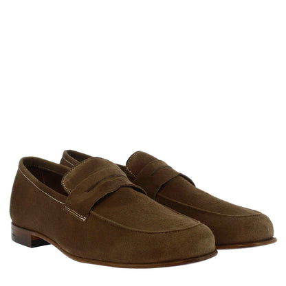 Men's unlined moccasin in soft suede