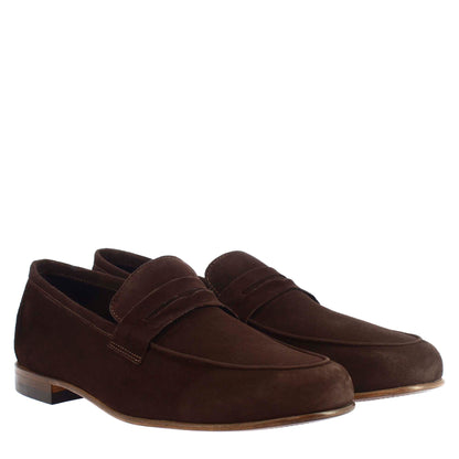 Men's unlined moccasin in soft suede