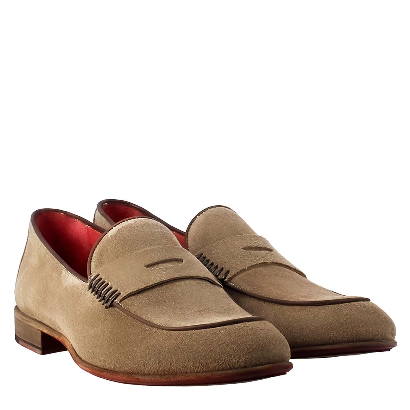 Men's elegant loafer suede 