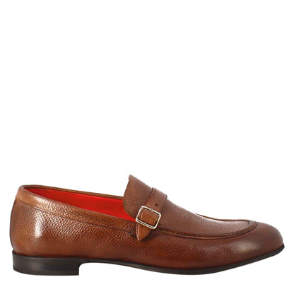 Men's Soft Leather Buckle Loafer