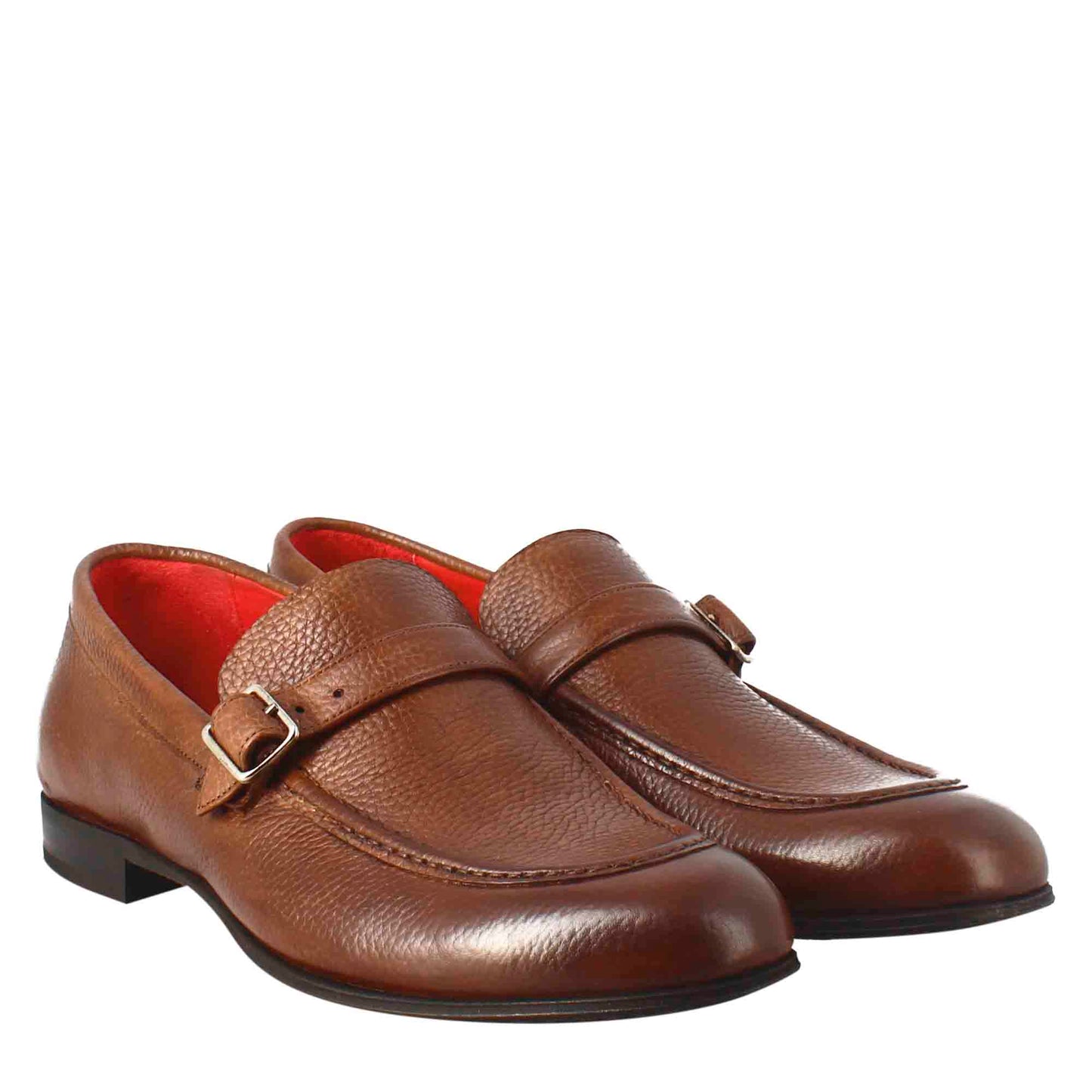 Men's Soft Leather Buckle Loafer