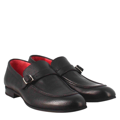 Men's Soft Leather Buckle Loafer