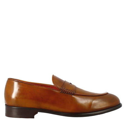 Elegant men's loafer in grain leather