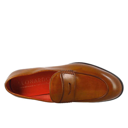 Elegant men's loafer in grain leather