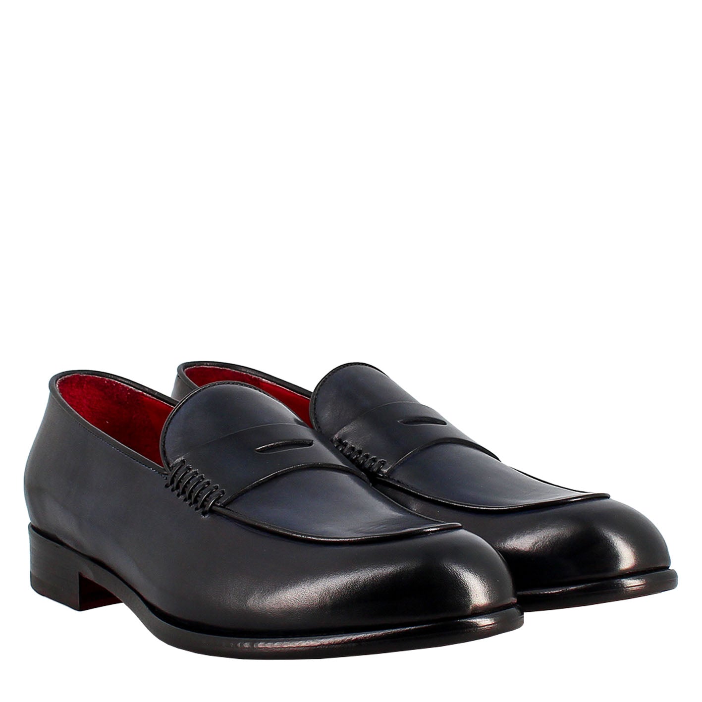 Elegant men's loafer in grain leather