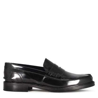 Mocassino classico da uomo in pelle lucida colore nero