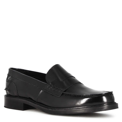 Mocassino classico da uomo in pelle lucida colore nero